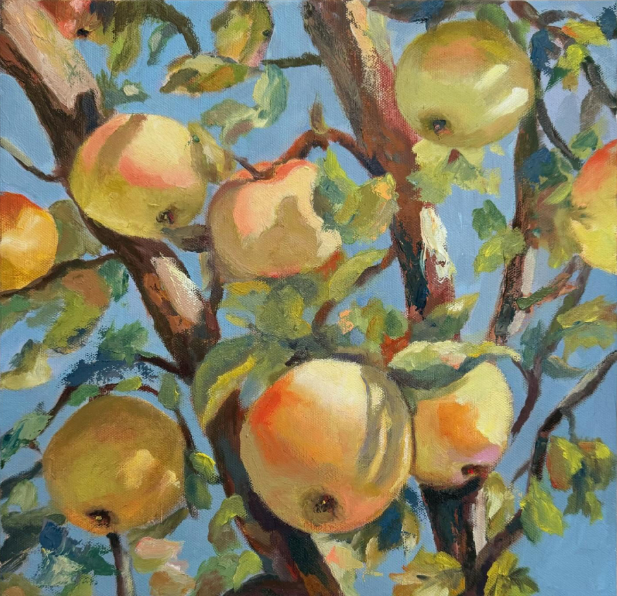 painting of apple nature